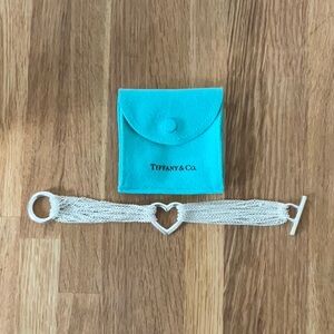 Tiffany & Co Multistrand open heart bracelet